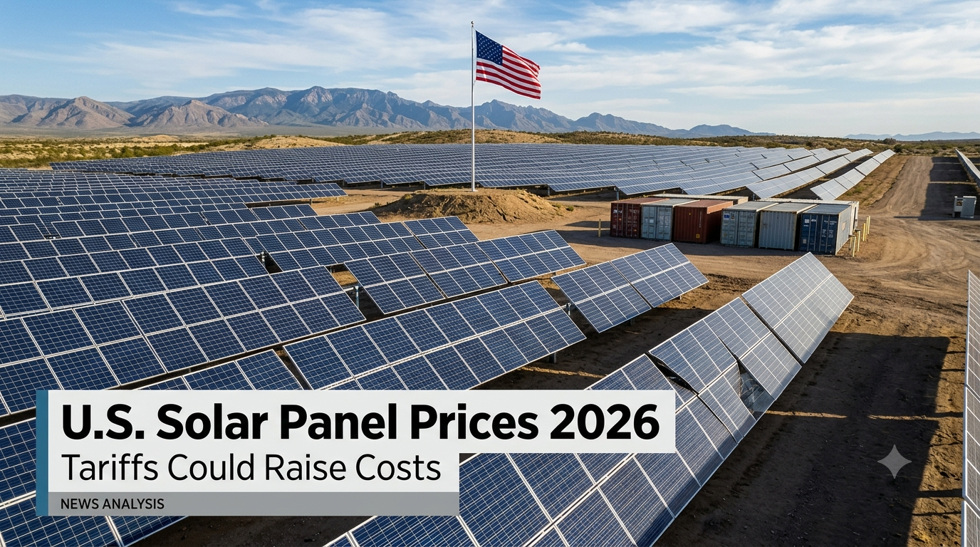Solar power station with solar panel and battery system