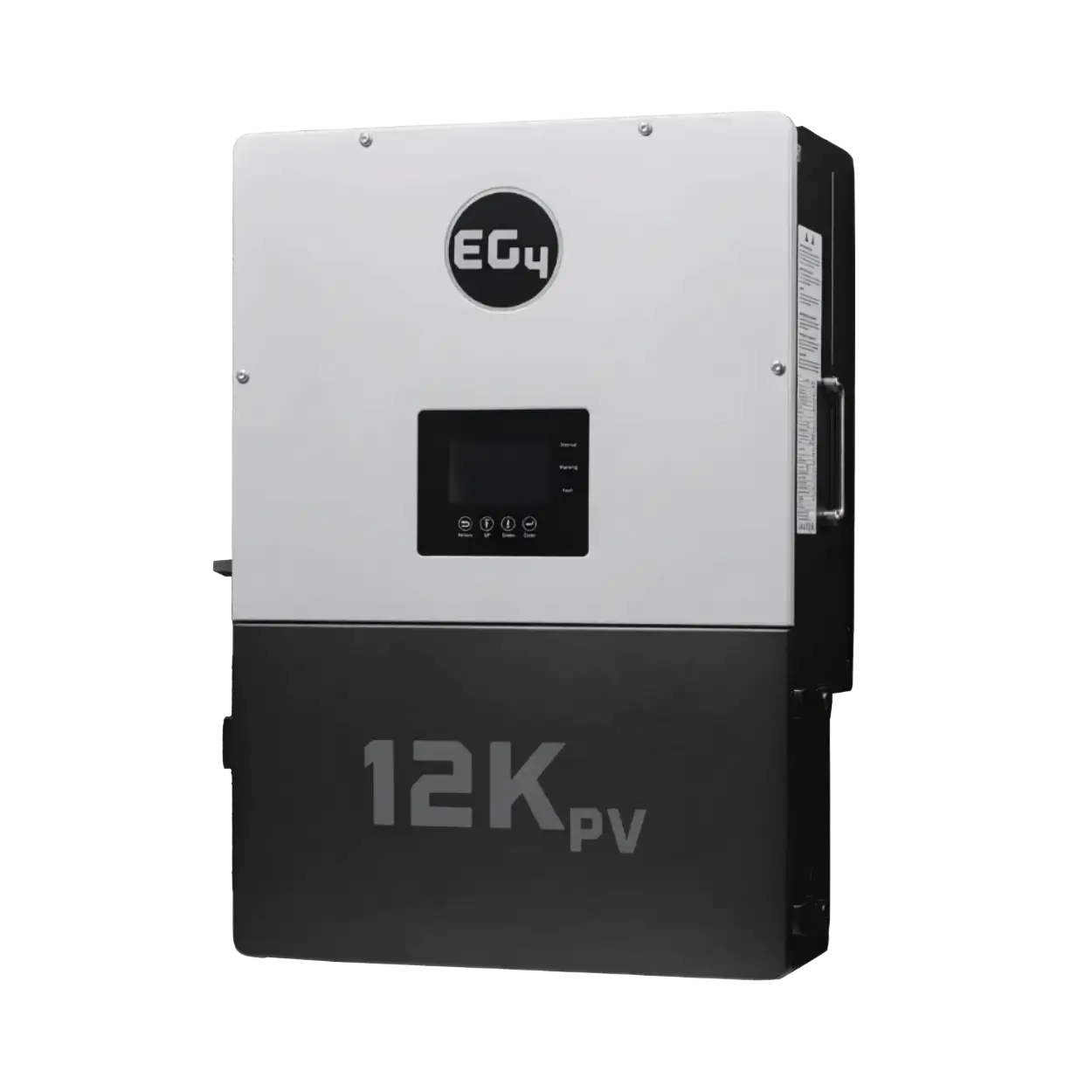 EG4 12kPV All-In-One Hybrid Inverter left tilt view