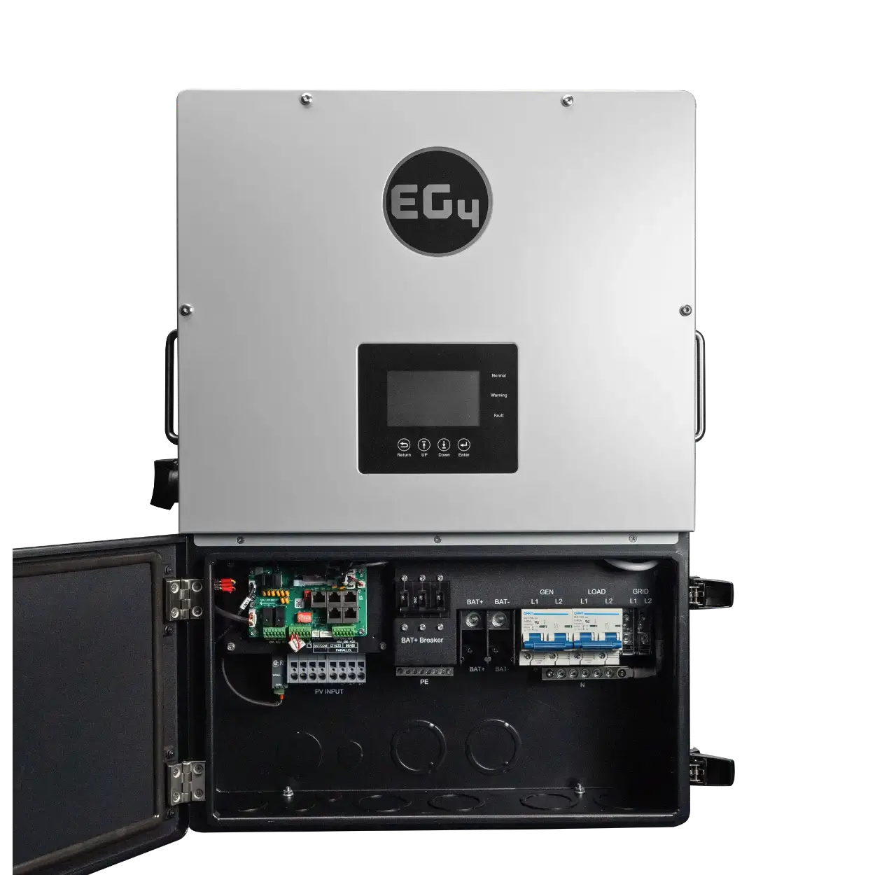 EG4 12kPV All-In-One Hybrid Inverter open view