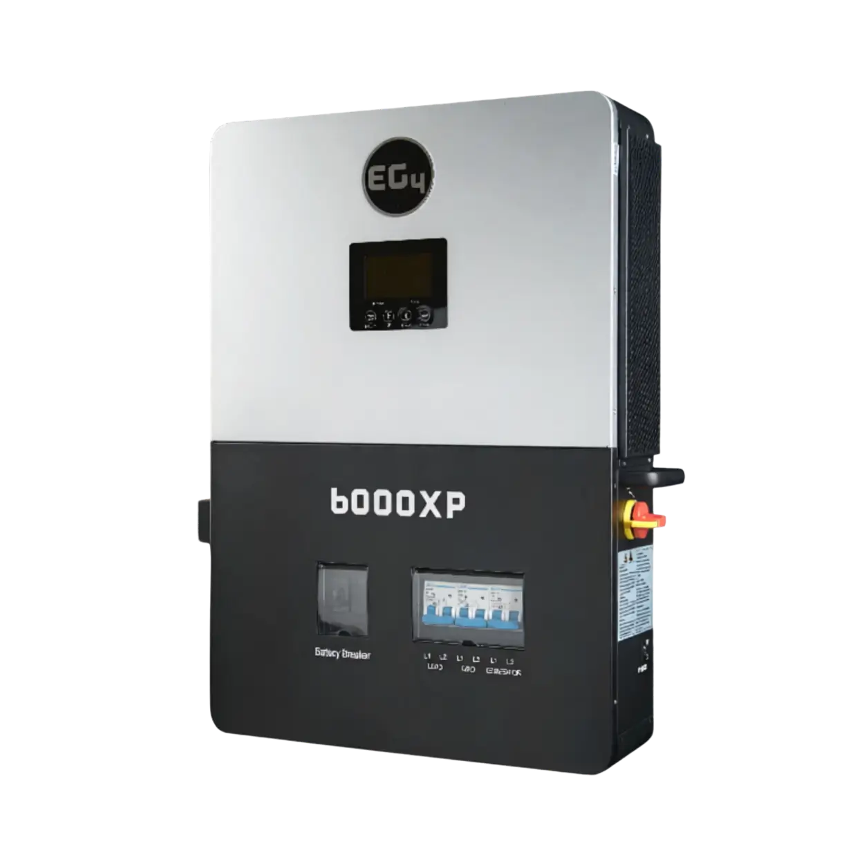 EG4 6000XP left tilt view solar inverter